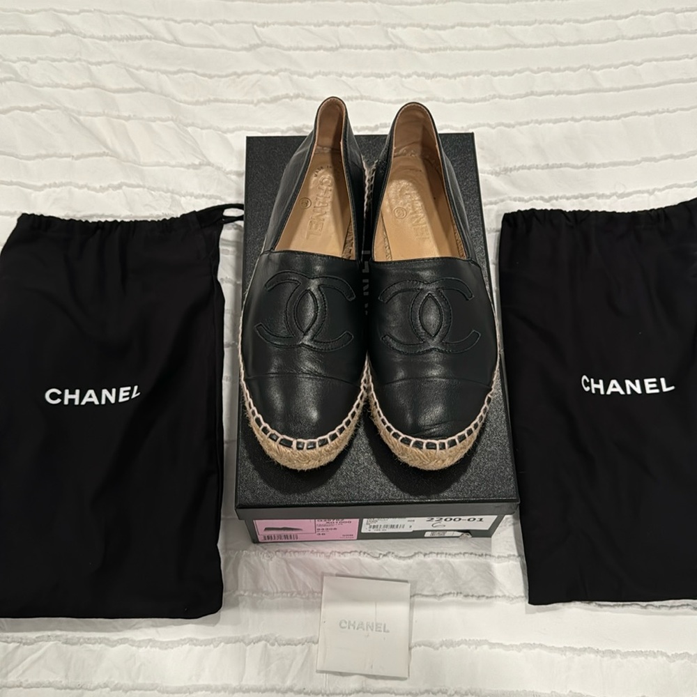 ✨SOLD ✨Chanel espadrille black 36 / size 6